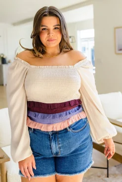 Shirley Smocked Ruffle Blouse