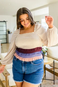 Shirley Smocked Ruffle Blouse