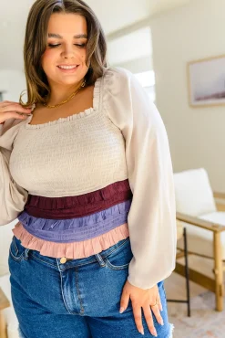 Shirley Smocked Ruffle Blouse