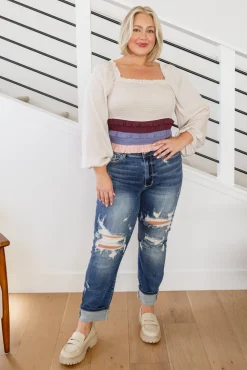 Shirley Smocked Ruffle Blouse