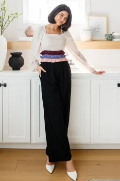 Shirley Smocked Ruffle Blouse