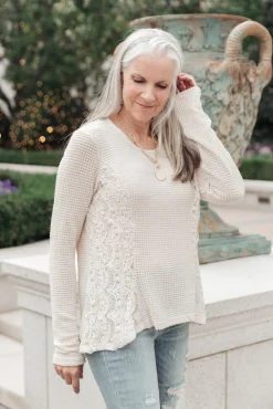 Side Of Art Top In Beige