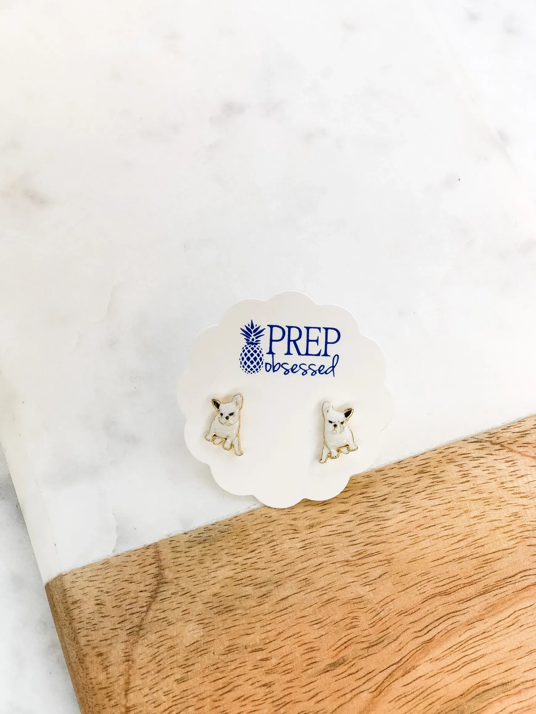 Signature Pet Enamel Studs by Prep Obsessed - Frenchie
