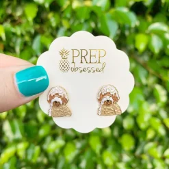 Signature Pet Enamel Studs by Prep Obsessed - Doodle