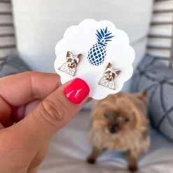 Signature Pet Enamel Studs by Prep Obsessed - Yorkshire Terrier