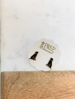 Signature Pet Enamel Studs by Prep Obsessed - Black Lab