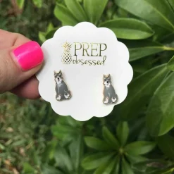 Signature Pet Enamel Studs by Prep Obsessed - Schnauzer
