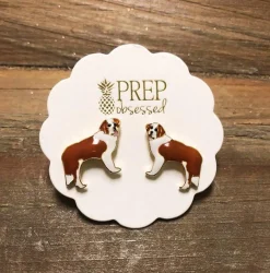 Signature Pet Enamel Studs by Prep Obsessed - Saint Bernard
