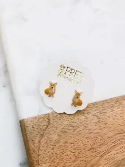 Signature Pet Enamel Studs by Prep Obsessed - Corgi