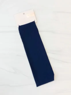 Silky Stretch Headband - Navy