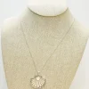 Silver Abalone Seashell Pendant Necklace