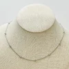 Silver Ball Station Necklace