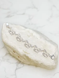 Silver Horse Magnetic Bracelet