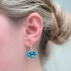 Silver Western Turquoise Dangles