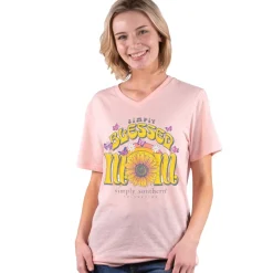 'Simply Blessed Mom' Short Sleeve V-Neck Tee by Simply Southern