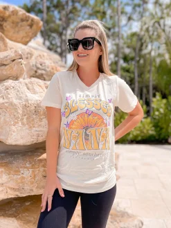 'Simply Blessed Nana' Short Sleeve V-Neck Tee by Simply Southern