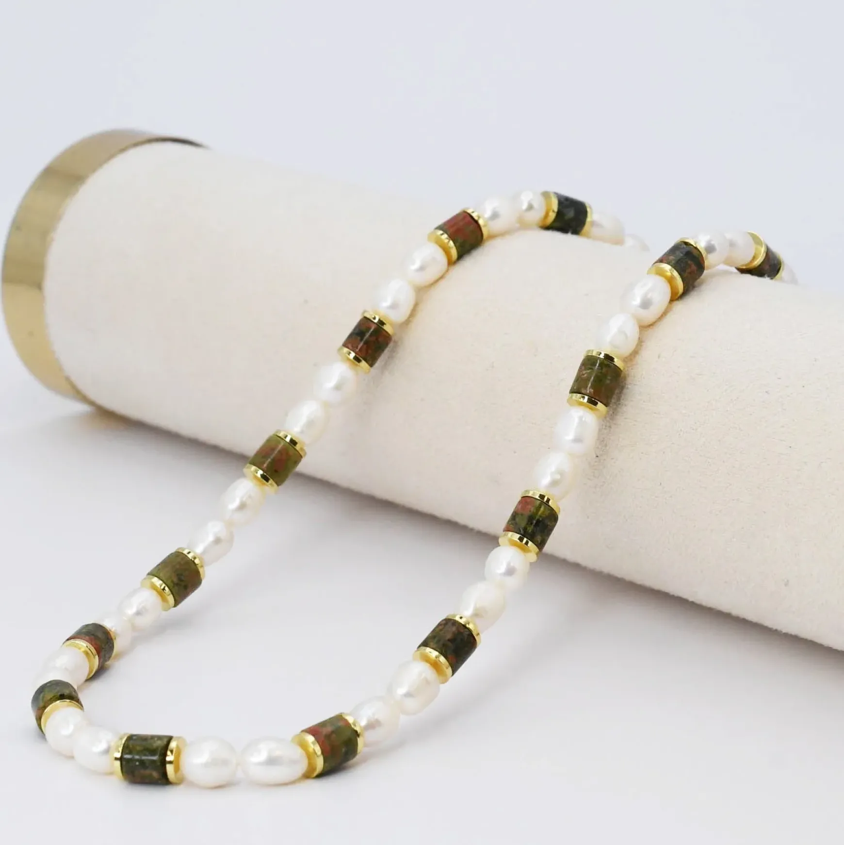 Simply Chic Gemstone Necklace by Treasure Jewels