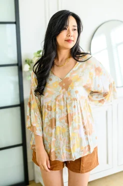 Singled Out Floral Blouse in Green