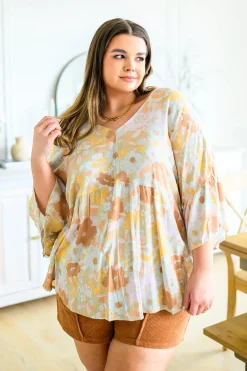 Singled Out Floral Blouse in Green