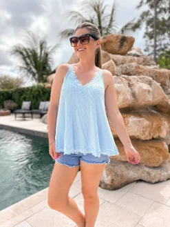 Sky Blue Tank By POL