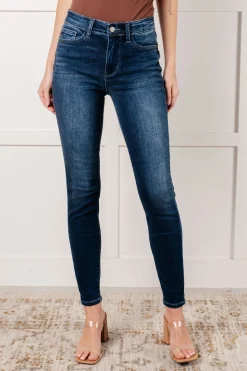 Skylar Mid Rise Thermal Vintage Skinny Jean by Judy Blue