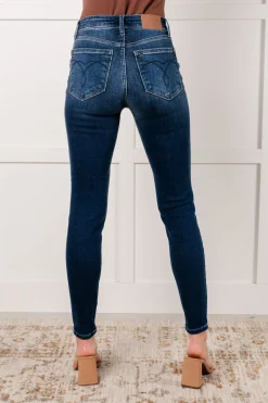 Skylar Mid Rise Thermal Vintage Skinny Jean by Judy Blue