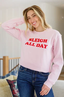 Sleigh All Day Sweatshirt In Pink