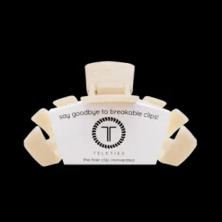 Small Teleties Claw Clip - Almond Beige