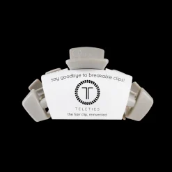 Small Teleties Claw Clip - Silver Flames