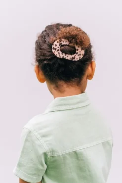 Small Teleties Flat Oval Clip - Blonde Tortoise