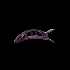 Small Teleties Flat Square Clip - Burgundy Bliss