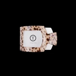 Small Teleties Flat Square Clip - Blonde Tortoise