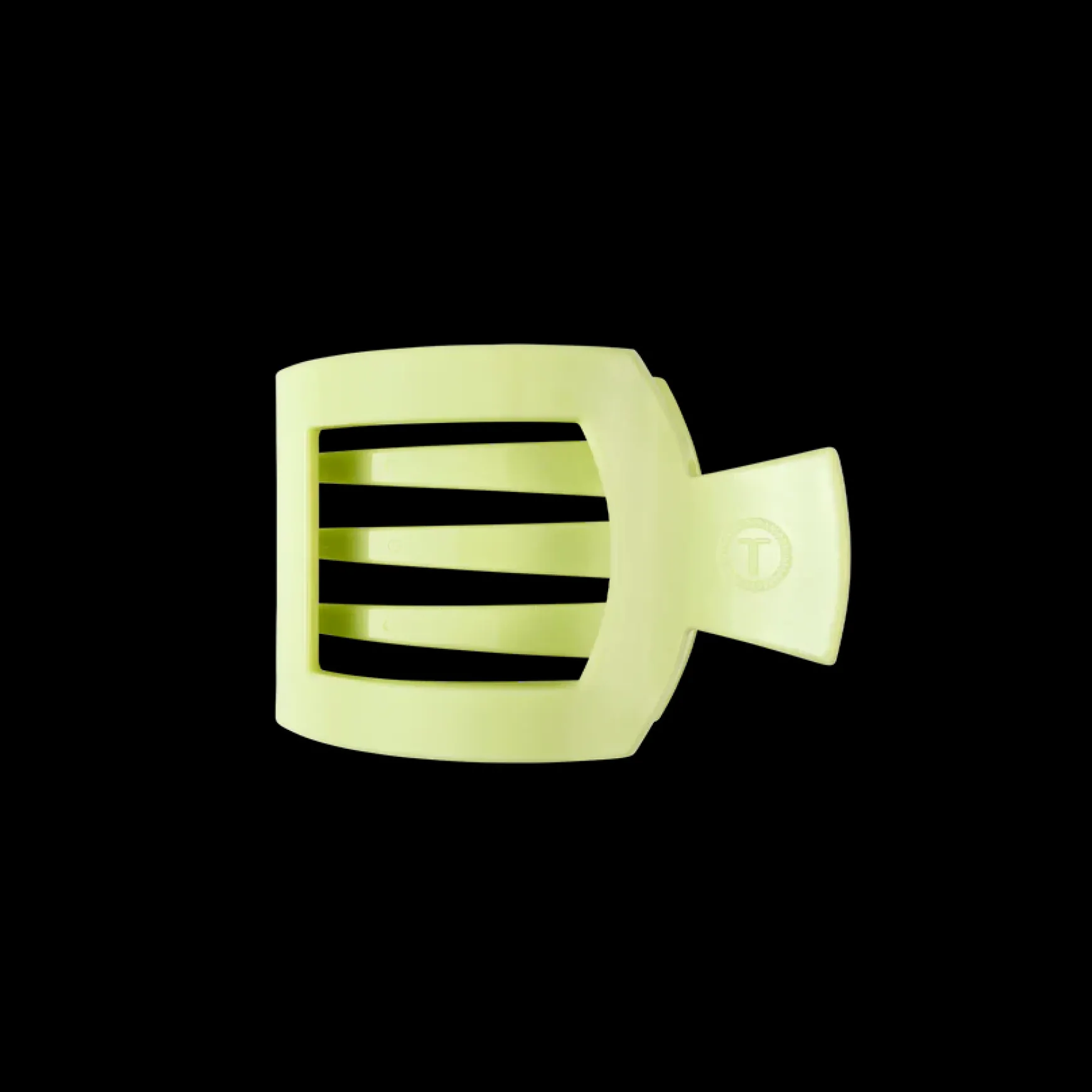 Small Teleties Flat Square Clip - Aloe, There!