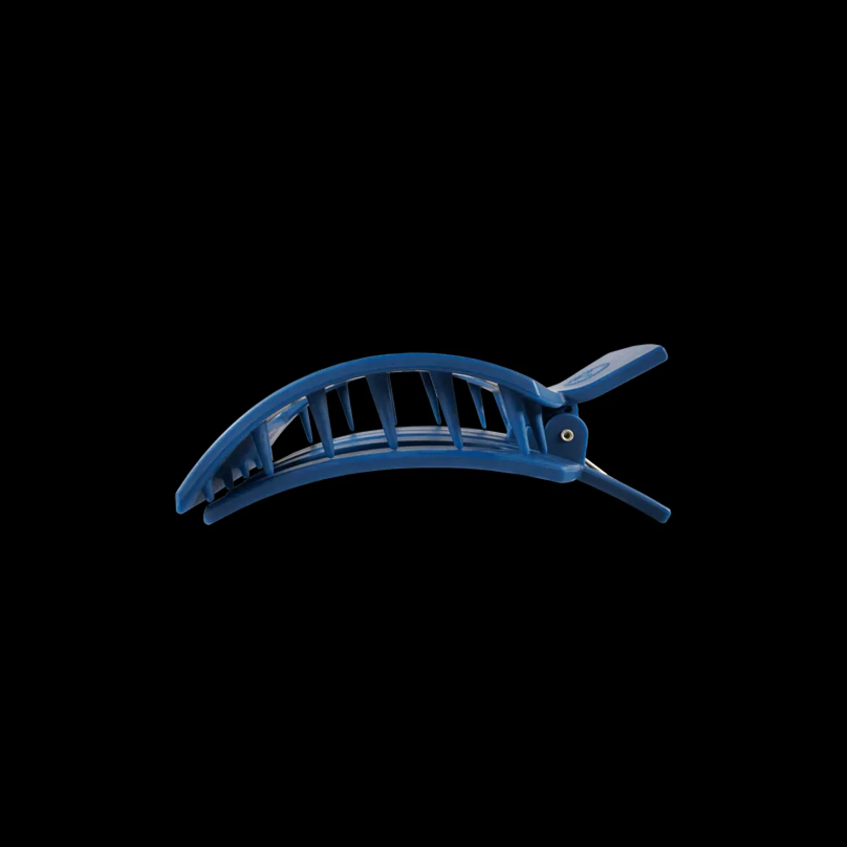 Small Teleties Flat Square Clip - Midnight Rain Navy