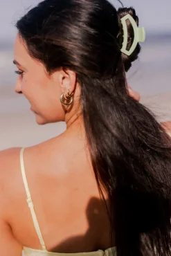 Small Teleties Open Claw Clip - Aloe, There!