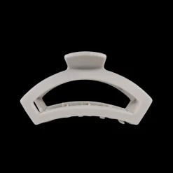 Small Teleties Open Claw Clip - Silver Flames