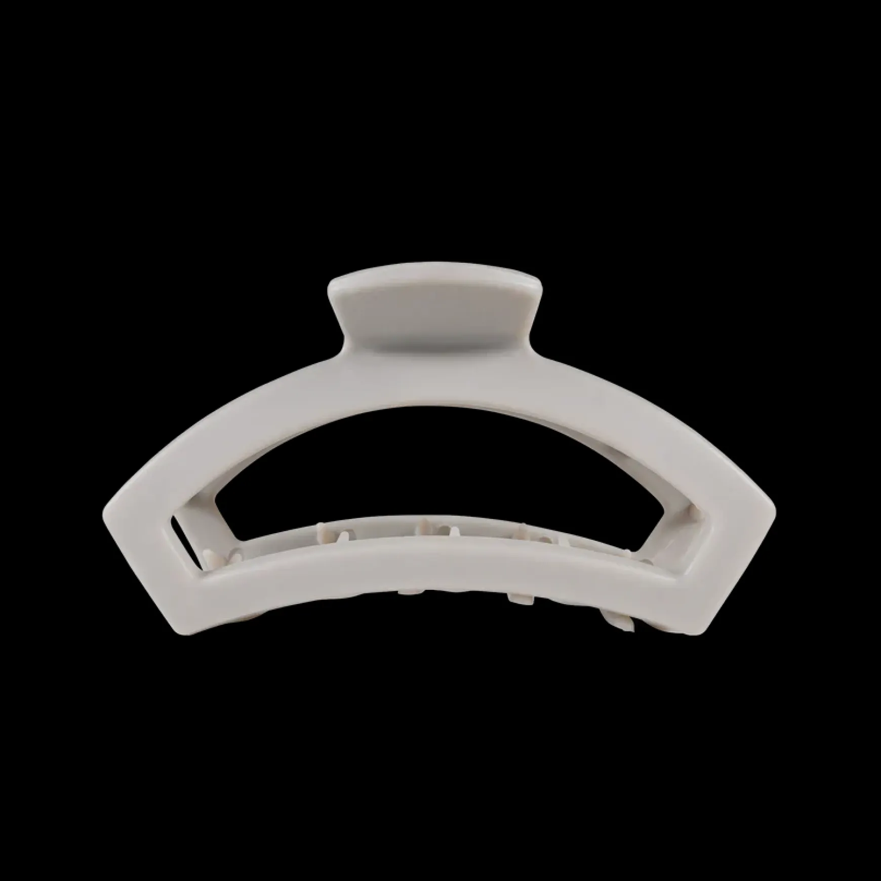 Small Teleties Open Claw Clip - Silver Flames