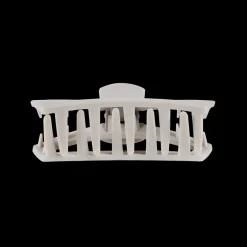 Small Teleties Open Claw Clip - Silver Flames