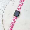 Smooches Printed Silicone Watch Band - S/M White