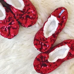 Snoozies! Slippers - Red Bling