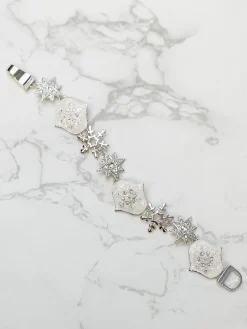 Snowflake Enamel Magnetic Bracelet