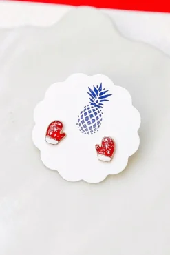 Snowflake Mittens Signature Enamel Studs