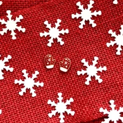 Snowflake Mittens Signature Enamel Studs