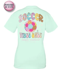 'Soccer Vibes Only' Short Sleeve Tee by Simply Southern
