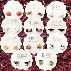 Spooky Flying Witch Signature Enamel Studs