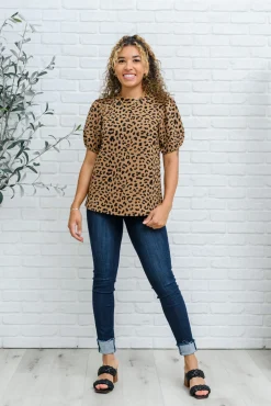 Spotted Animal Print Blouse