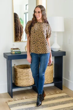 Spotted Animal Print Blouse