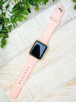 Spring Bunny Silicone Smart Watchband - Light Pink