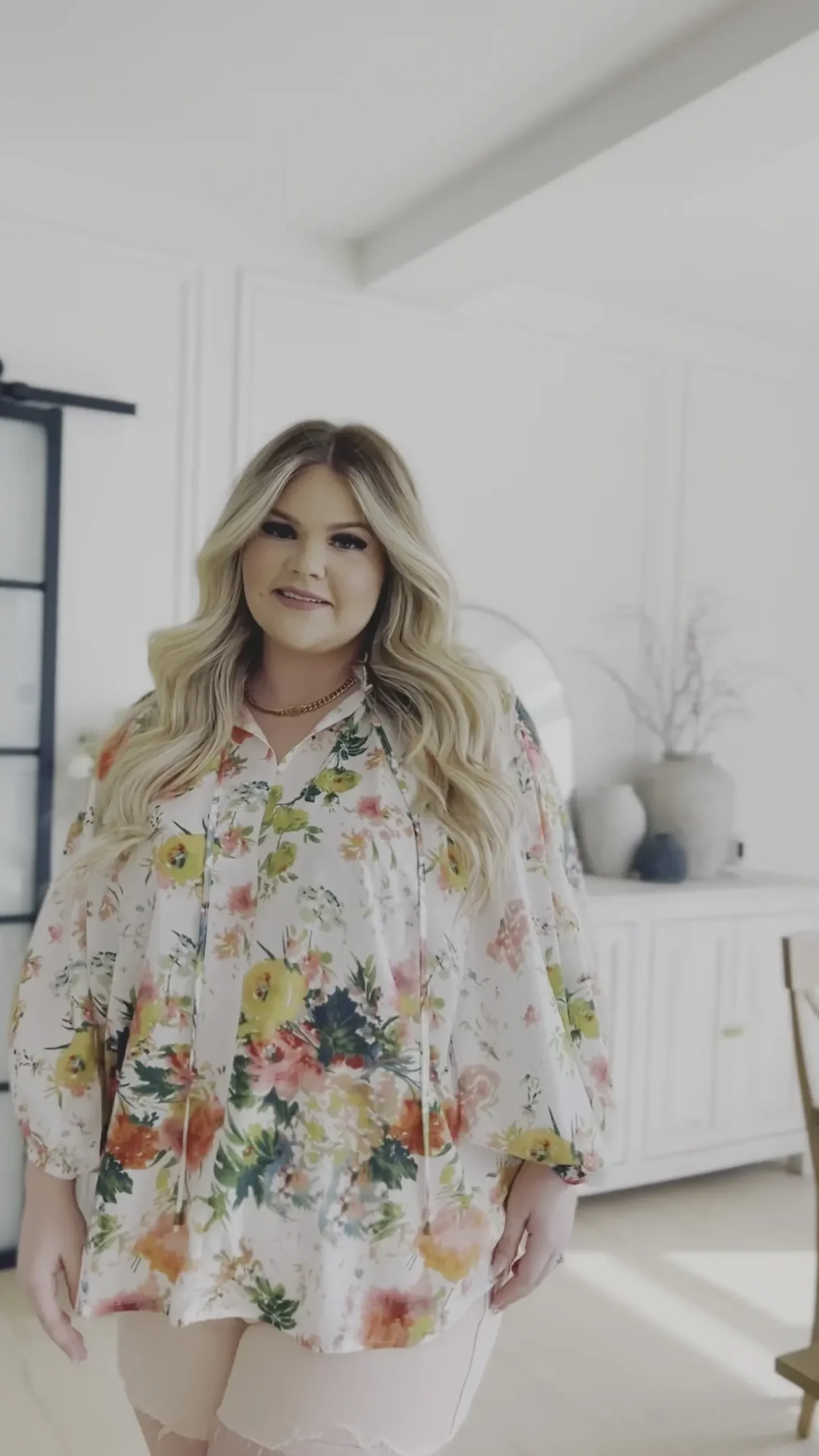 Spring Haiku Floral Blouse (Ships in 1-2 Weeks)