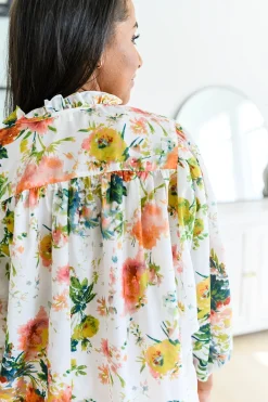 Spring Haiku Floral Blouse (Ships in 1-2 Weeks)